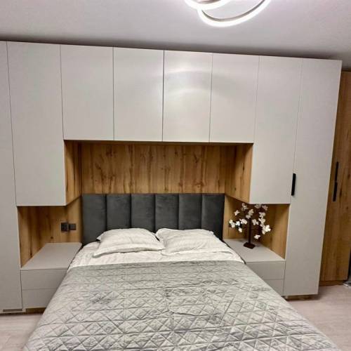 Dormitor modern - dulap cu pat matrimonial incorporat bond romania