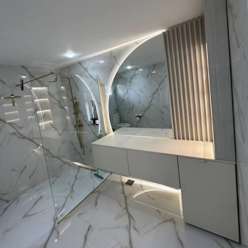 mobila baie moderna cu led bond romania