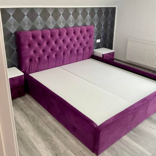 Pat mov elegant matrimonial cu butoni 