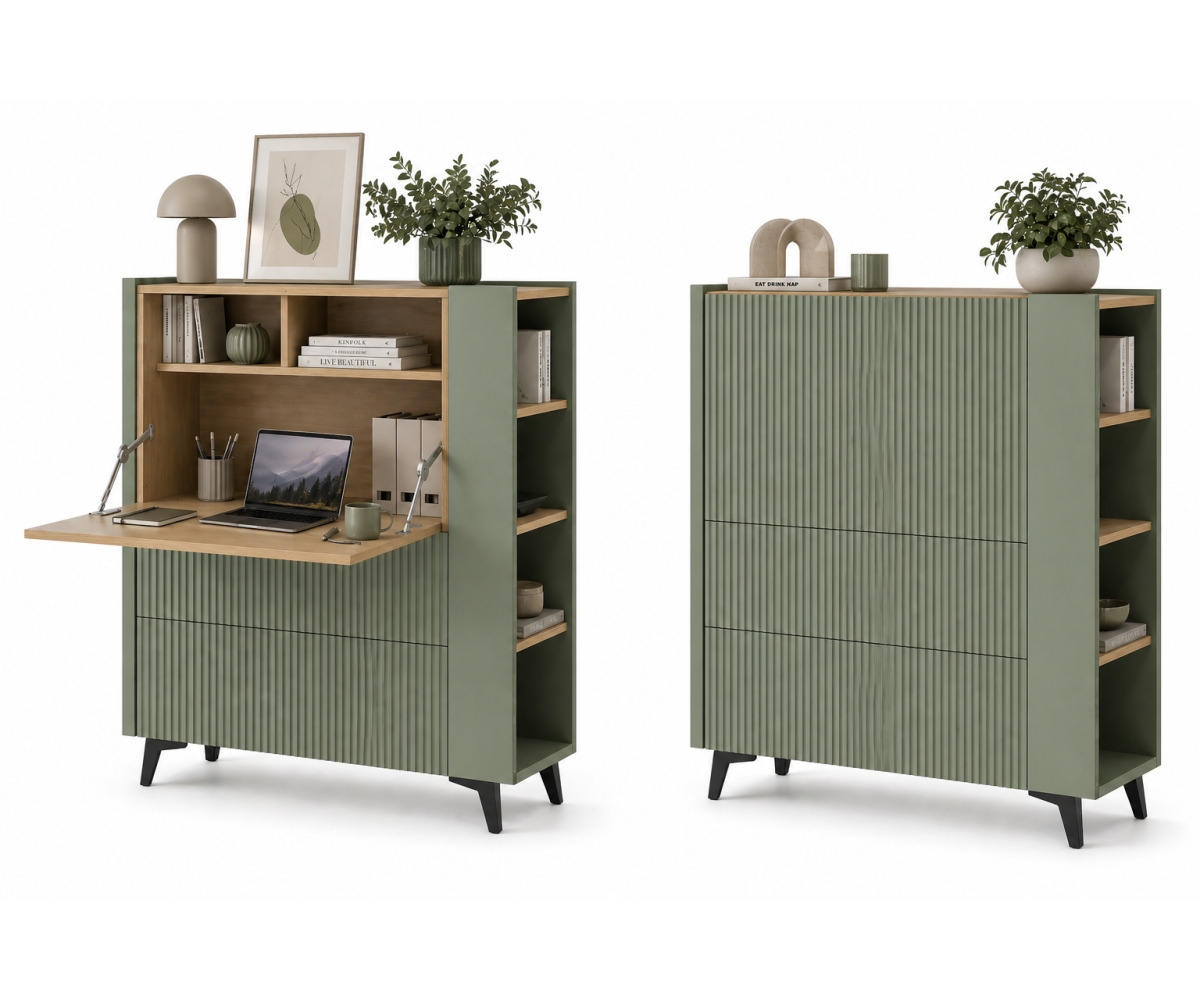 Birou rabatabil NOVA, PAL + MDF Riflat