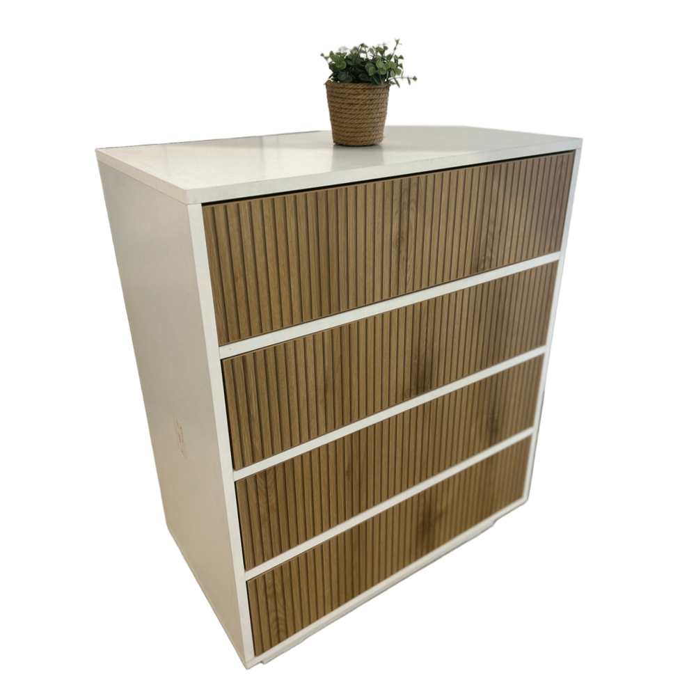 Comodă 4 sertare Oslo stejar auriu