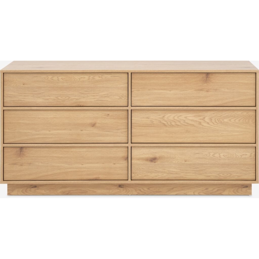 Comodă dormitor 6 sertare Oslo