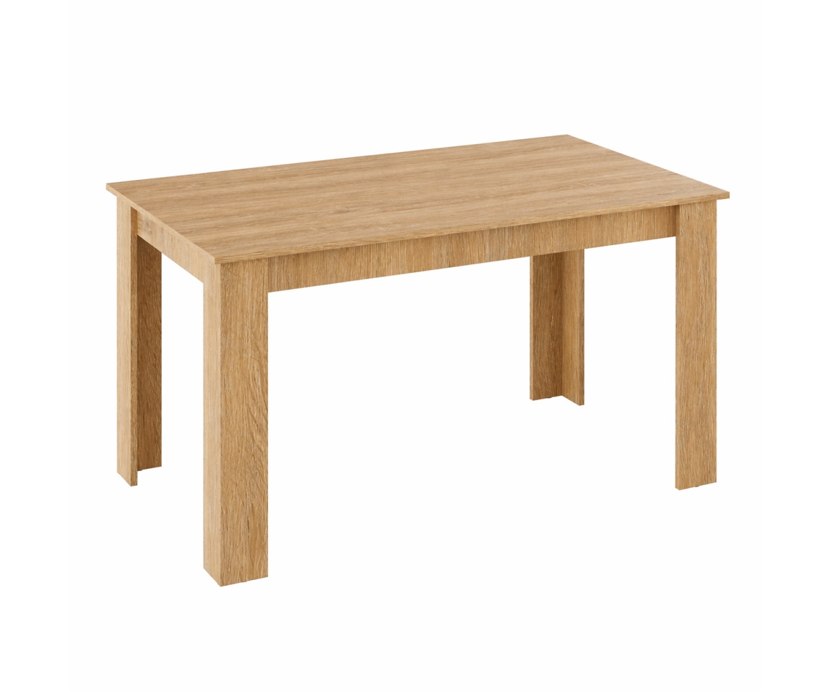 Masa bucatarie B1, stejar/alb/lemn gri, 140x80x75
